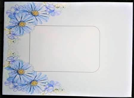 3 in 1 Floral Heart - 3D Shaped No-Hole Fold Back Card with Decoupage Mini Kit by Margarette Blakeborough