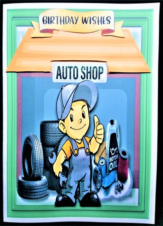 Teds Auto Shop by Margarette Blakeborough