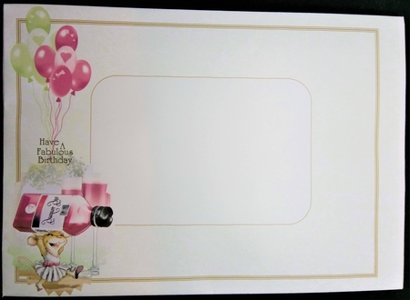 Mrs Pink Gin Mouse A4 by Margarette Blakeborough