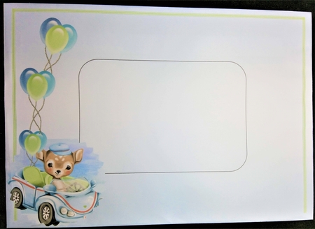 Birthday Wishes A4 Quick Card by Margarette Blakeborough