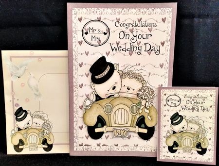Bride and Groom Bears by Margarette Blakeborough