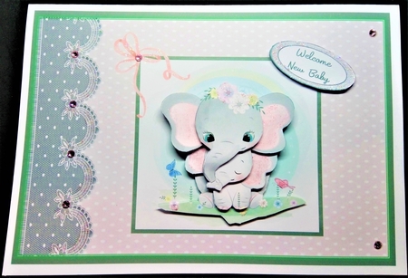 Mother and baby elephants by Margarette Blakeborough