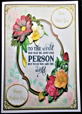 YOU ARE THE WORLD TO US 6X6 by Margarette Blakeborough