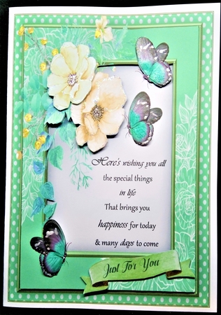Beautiful Cream Haze roses with Verse  by Margarette Blakeborough