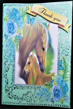 Beautiful Mother and Foal by Margarette Blakeborough