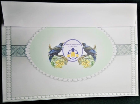 A5 Topper &  Insert Elegant Pearls    Bird  by Margarette Blakeborough