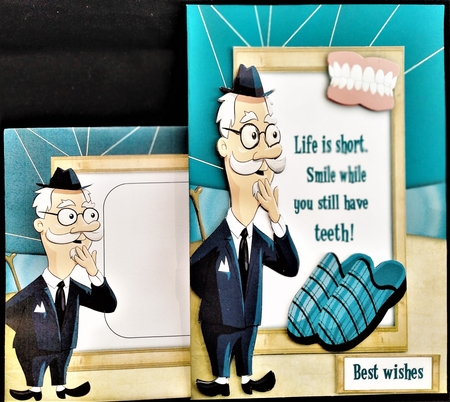 Life Is Short. Smile while you still have teeth 8x8 Mini Kit by Margarette Blakeborough