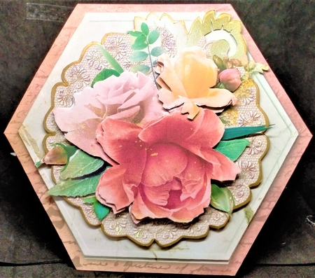 Rosey Posey Twist n Pop Double Card Kit. by Margarette Blakeborough