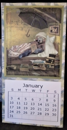 Bear Reading in Bed - 2021 Calendar by Margarette Blakeborough