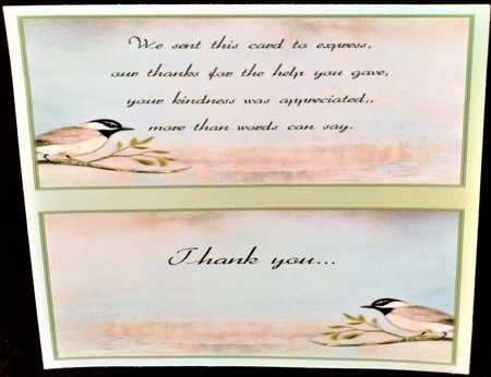 A5 Thinking of You Birds & Roses  by Margarette Blakeborough