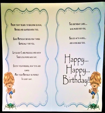 Bounce High - 5x7 inch topper with decoupage by Margarette Blakeborough