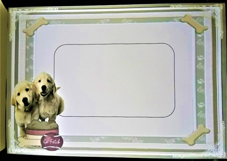 Love My Dog Decoupage 7x7ins Topper 5a by Margarette Blakeborough