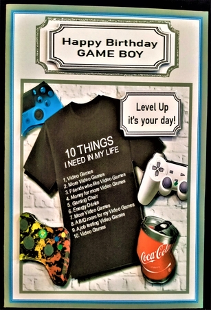 Happy Birthday GAME BOY by Margarette Blakeborough