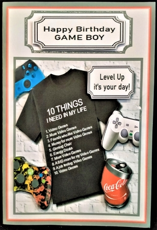 Happy Birthday GAME BOY by Margarette Blakeborough