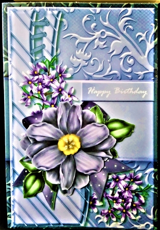 Perfect   Purple  Flowers   Mini Kit A5 by Margarette Blakeborough