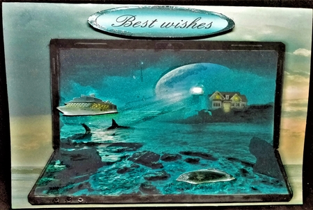 night at sea by Margarette Blakeborough