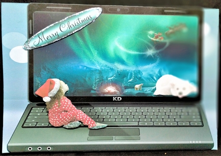 Santa on his way  by Margarette Blakeborough