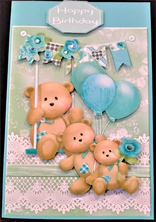 A5 Birthday Bears by Margarette Blakeborough