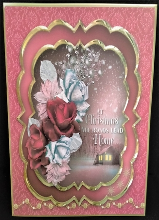 Roses for Christmas - Layered Card Mini Kit by Margarette Blakeborough