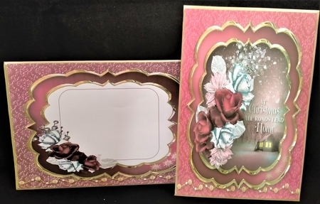 Roses for Christmas - Layered Card Mini Kit by Margarette Blakeborough