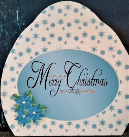 Blue Christmas - Shaped Card Mini Kit by Margarette Blakeborough