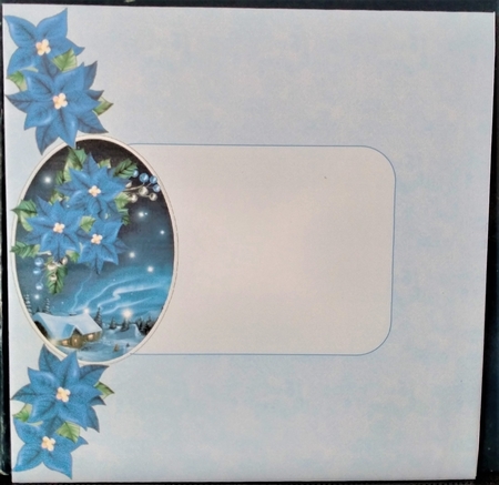 Blue Christmas - Shaped Card Mini Kit by Margarette Blakeborough