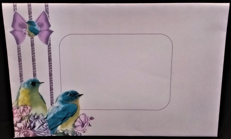 Beautiful Birds and Lilac Flowers by Margarette Blakeborough