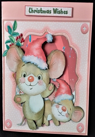 Gorgeous Christmas Mouse, Asleep Again by Margarette Blakeborough