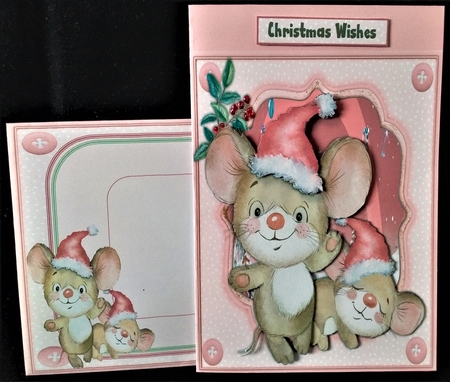 Gorgeous Christmas Mouse, Asleep Again by Margarette Blakeborough