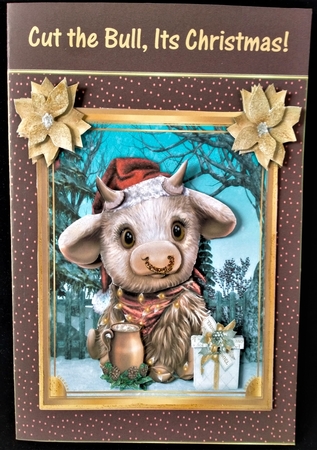 Christmas Bull Mini Kit by Margarette Blakeborough
