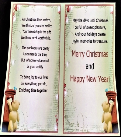 6, Gorgeous a5 Cards , Christmas Friends by Margarette Blakeborough