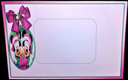 Fun time at christmas in pink polkadot 7x7 frame by Margarette Blakeborough