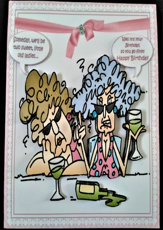 8x8 Stella and Margaret sweet old ladies mini kit by Margarette Blakeborough