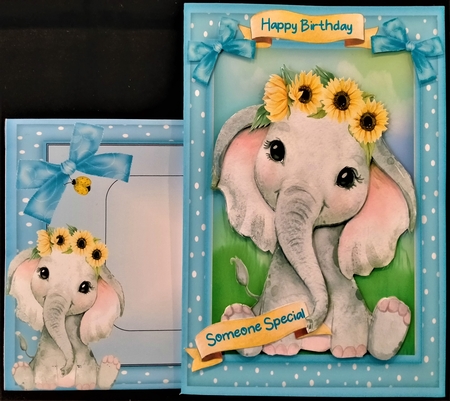 Elephant and Sunflowers by Margarette Blakeborough