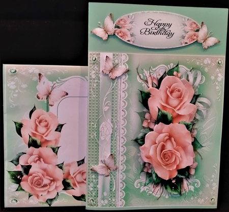 Bouquet Vintage Pastel Rose Mini Kit by Margarette Blakeborough
