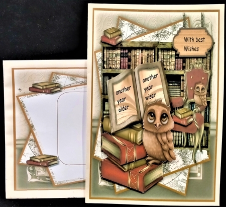 Male Card Wise Owl MinI Kit by Margarette Blakeborough