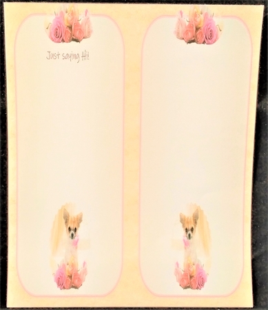 Sweet Little Doggy - Cut And Fold Card by Margarette Blakeborough