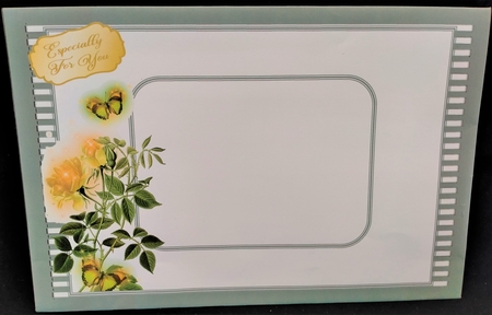 Magical Butterflies Slimline Card Topper - Yellow by Margarette Blakeborough