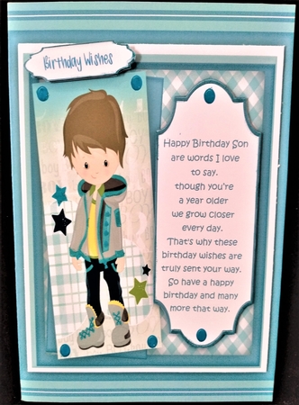 Birthday Wishes Son or Brother by Margarette Blakeborough