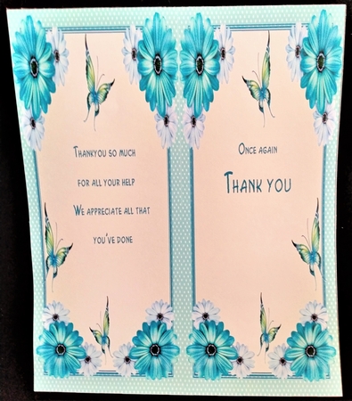 Beautiful Aqua Butterflys and Daisys  by Margarette Blakeborough