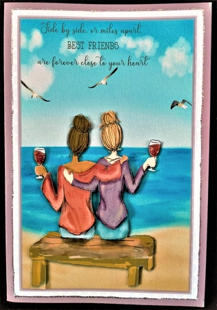 BEST FRIENDS QUICK CARD by Margarette Blakeborough