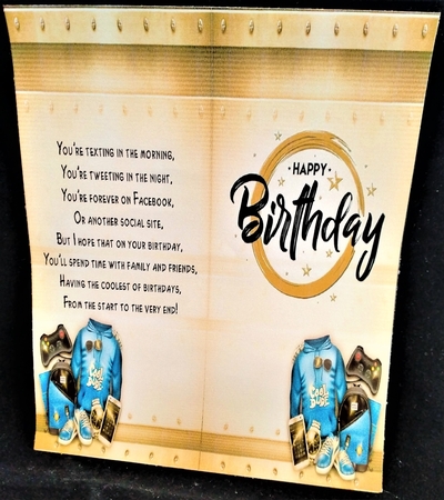 Male Jeans Print Card For All Occasions Mini Kit  by Margarette Blakeborough
