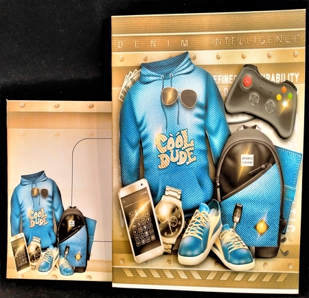 Male Jeans Print Card For All Occasions Mini Kit  by Margarette Blakeborough