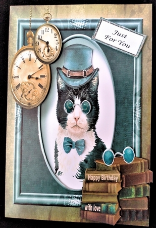 6x6 The Dapper Cat Bumper kit by Margarette Blakeborough