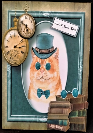 6x6 The Dapper Cat Bumper kit by Margarette Blakeborough