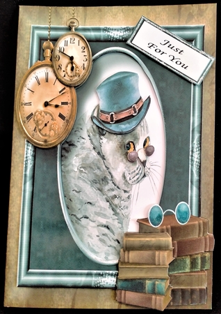 6x6 The Dapper Cat Bumper kit by Margarette Blakeborough