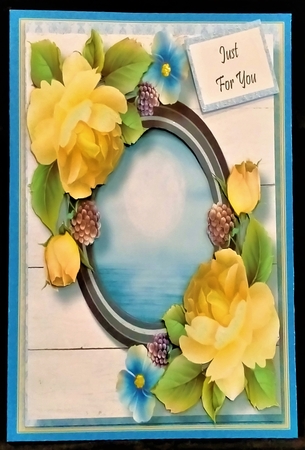 Through The Porthole 6 8x8 by Margarette Blakeborough