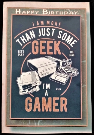 Retro Gaming A5 Poster - Im A Gamer by Margarette Blakeborough
