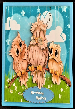 8X8 Mini Kit, Rest, Shes An Old Bird by Margarette Blakeborough