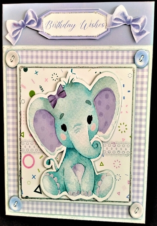 Beautiful Lilac  Ellie 7x7  by Margarette Blakeborough